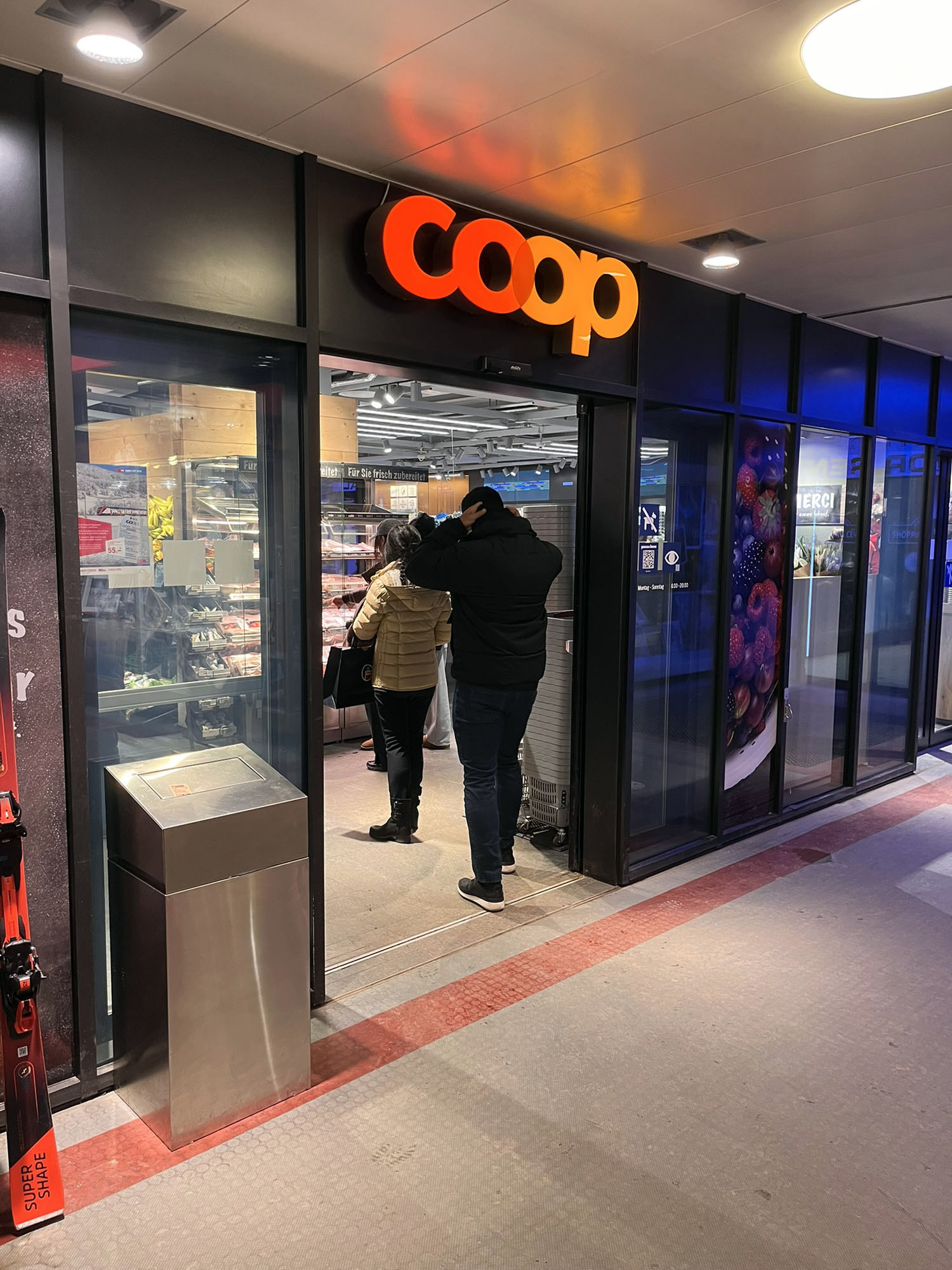 The Zermatt Coop was doing a roaring trade when we arrived just before dinner.